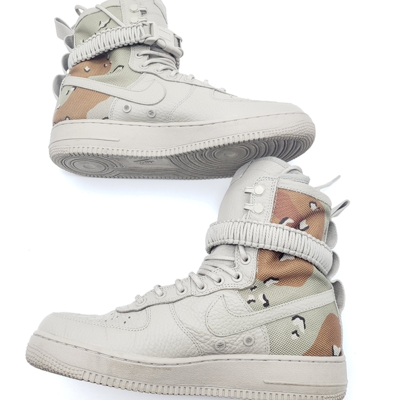 Mens NIKE 2017 SPECIAL FIELD SF AIR FORCE 1 AF1 DESERT CAMO SIZE 9 864024-202 - Picture 6 of 9